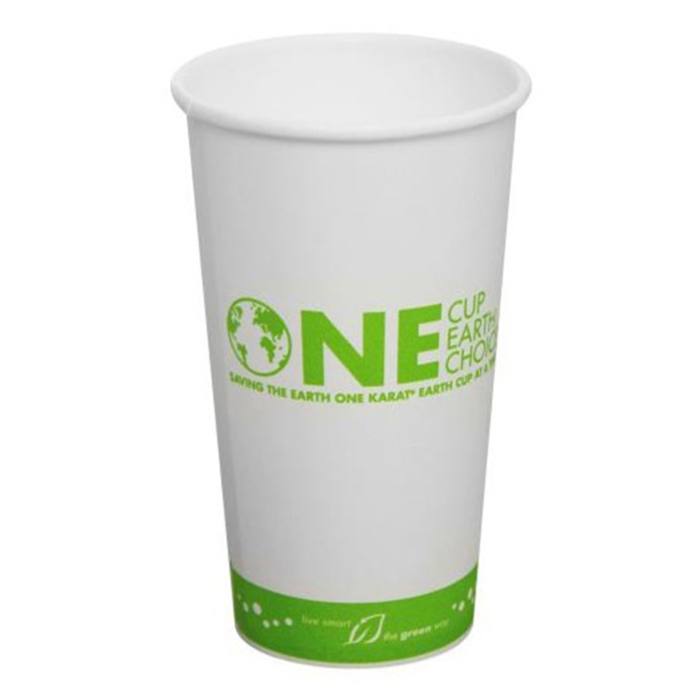 Karat Earth Paper Hot Cups, 20 Oz, White,