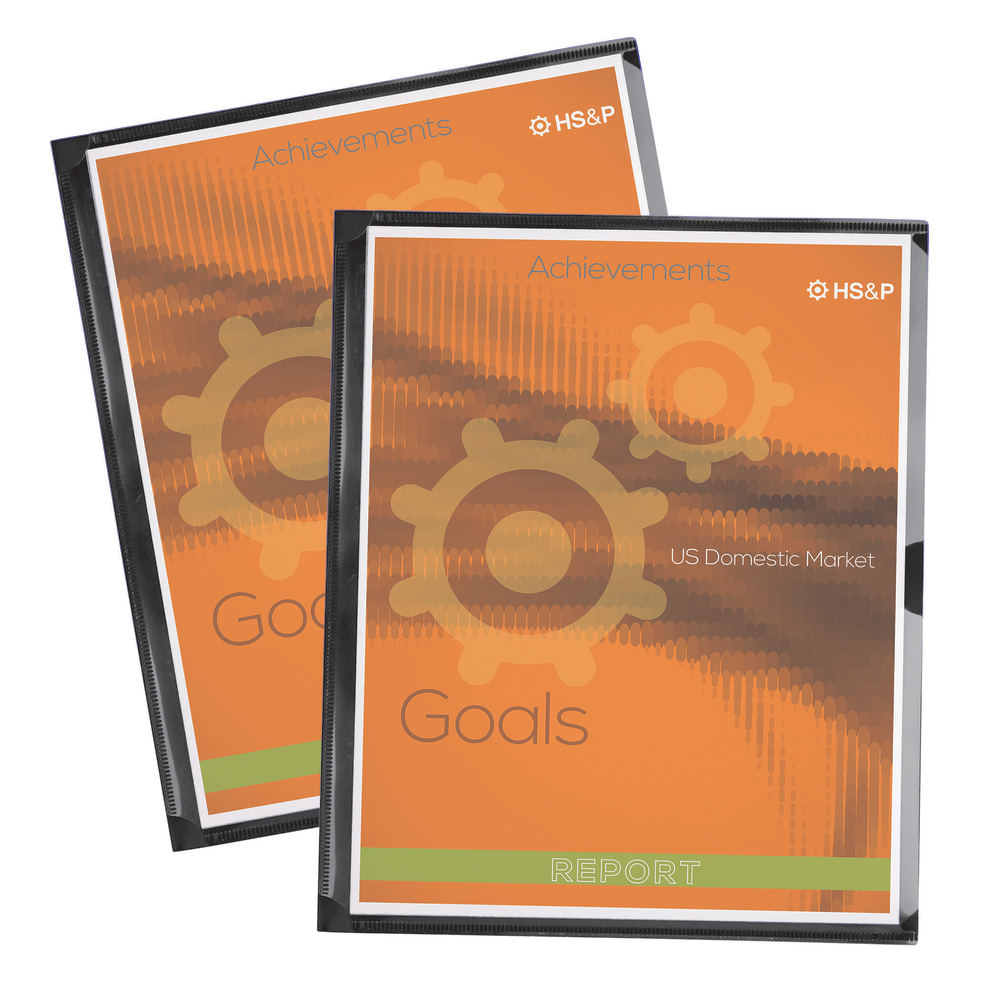 Office Depot® Brand Display Front Pocket Folder, Black