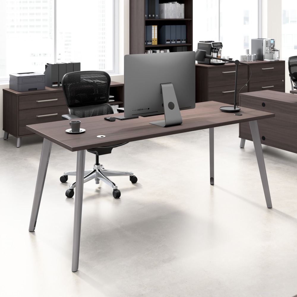 WorkPro® Motiva 72"W Modern Office Desk With Metal