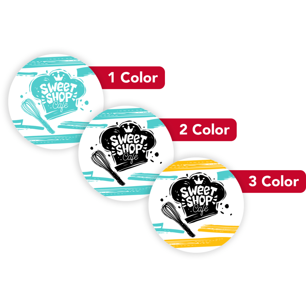 Custom 1, 2 Or 3 Color Printed Labels/Stickers,