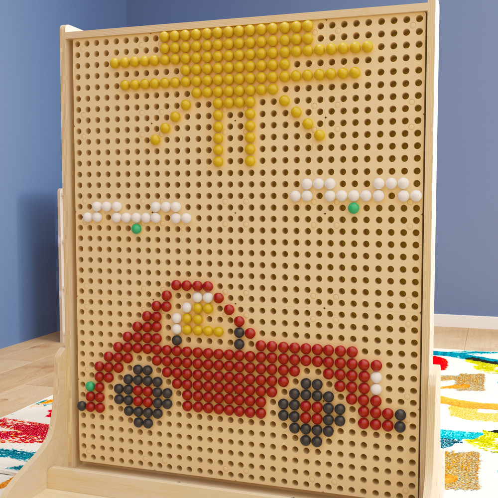 Flash Furniture Bright Beginnings Commercial Grade 512-Piece Peg