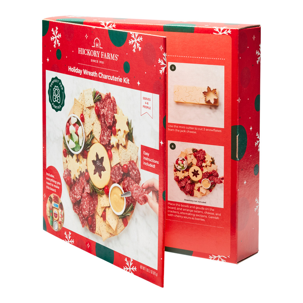 Hickory Farms - Holiday Wreath Charcuterie Kit -