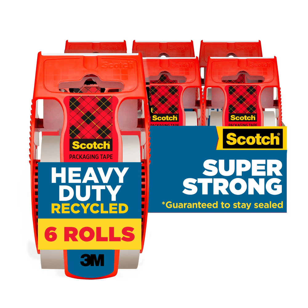 Scotch® Heavy Duty Recycled Packaging Tape, 175-6, 1.88