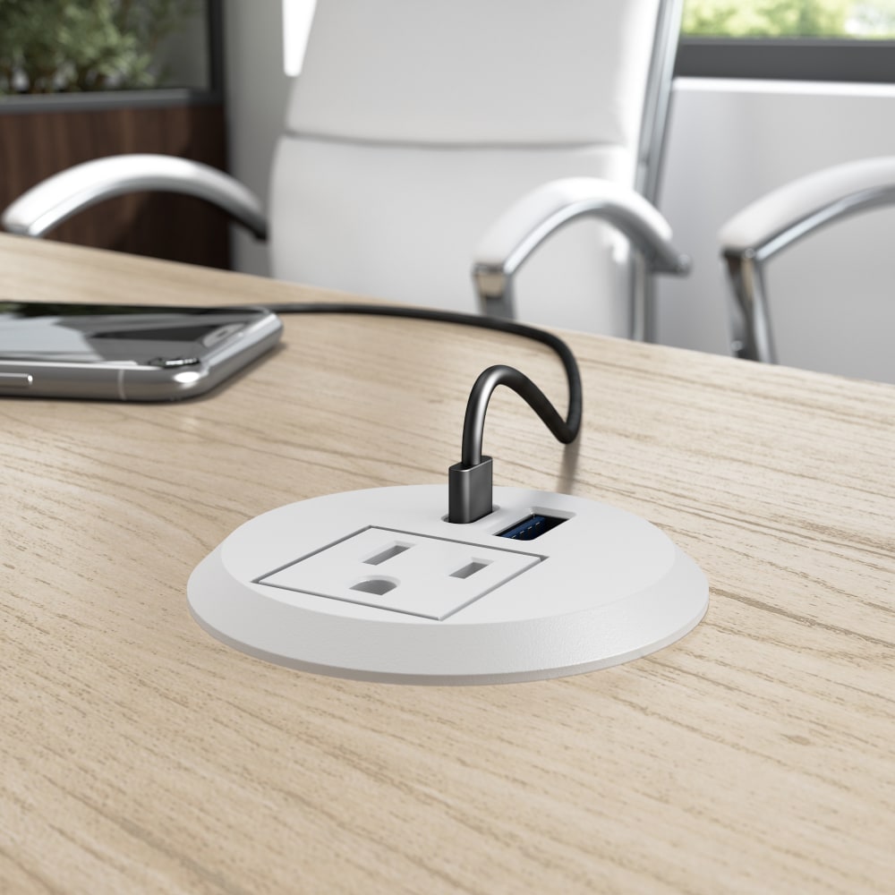 Bush Business Furniture 2-inch Desktop Power Grommet with