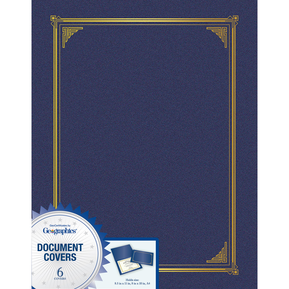 Geographics® Award Certificate Gold Design Covers, Letter Size