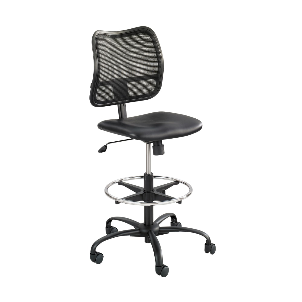 Safco® Vue Mesh/Vinyl Chair, Black