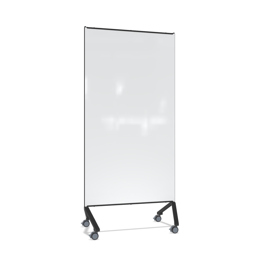 Ghent Pointe Non-Magnetic Dry-Erase Glassboard, 76-1/2” x