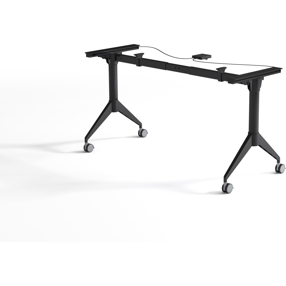 Lorell Training Table Base, Black Folding Base, 2
