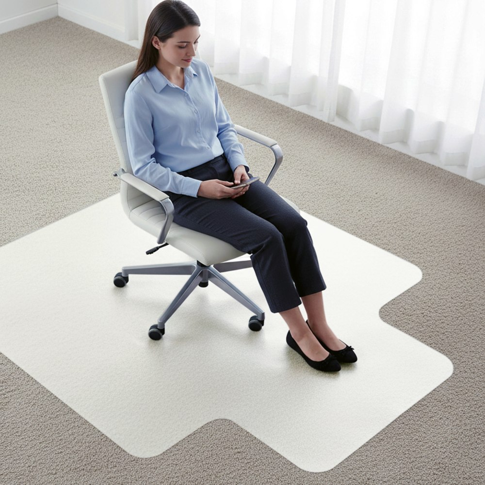 Floortex® Computex® Anti-Static Vinyl Lipped Chair Mat for