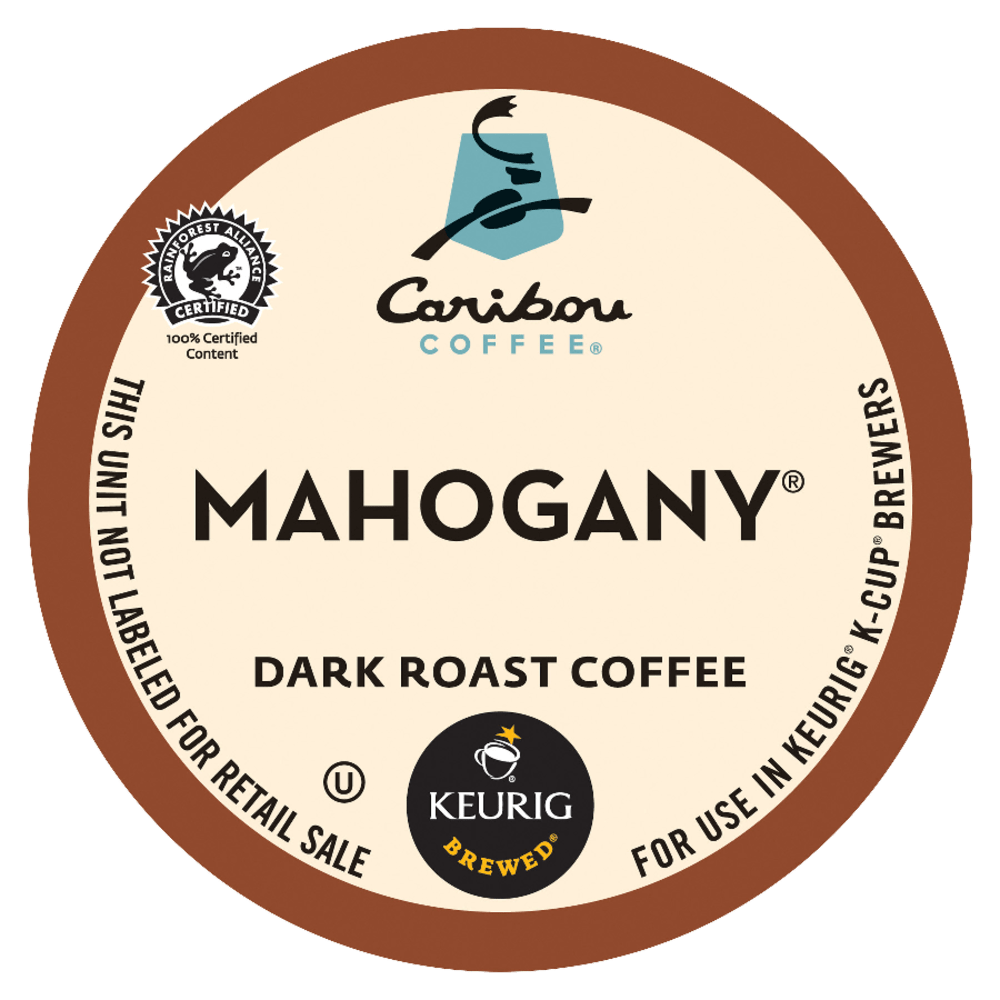 Caribou Coffee® Single-Serve Coffee K-Cup® Pods, Mahogany, Carton
