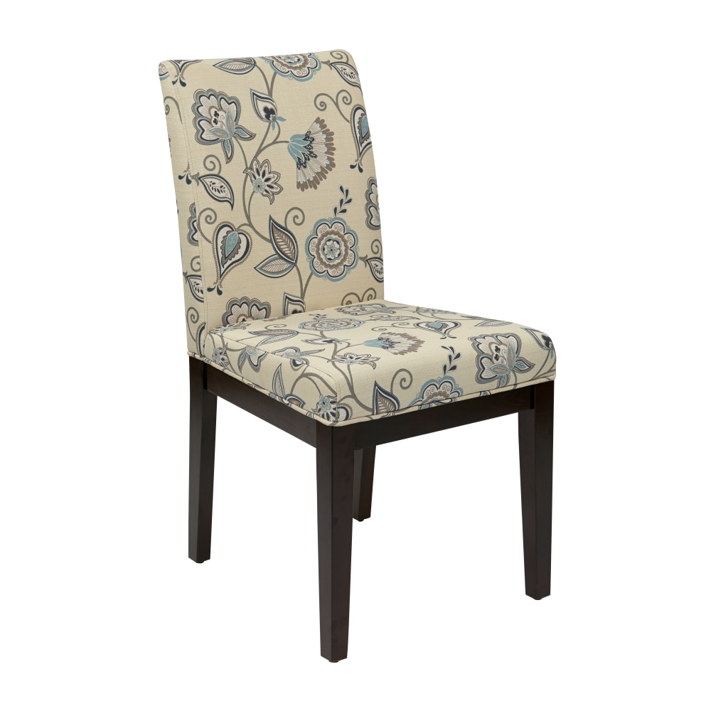 Ave Six Dakota Parsons Chair, Avignon Sky/Dark Brown