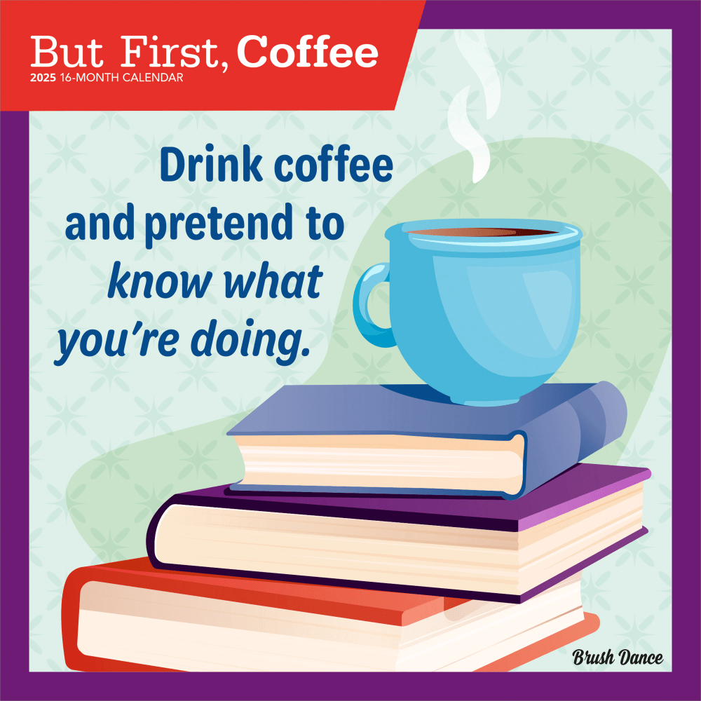 2025 Brush Dance But First Coffee Monthly Plastic-Free