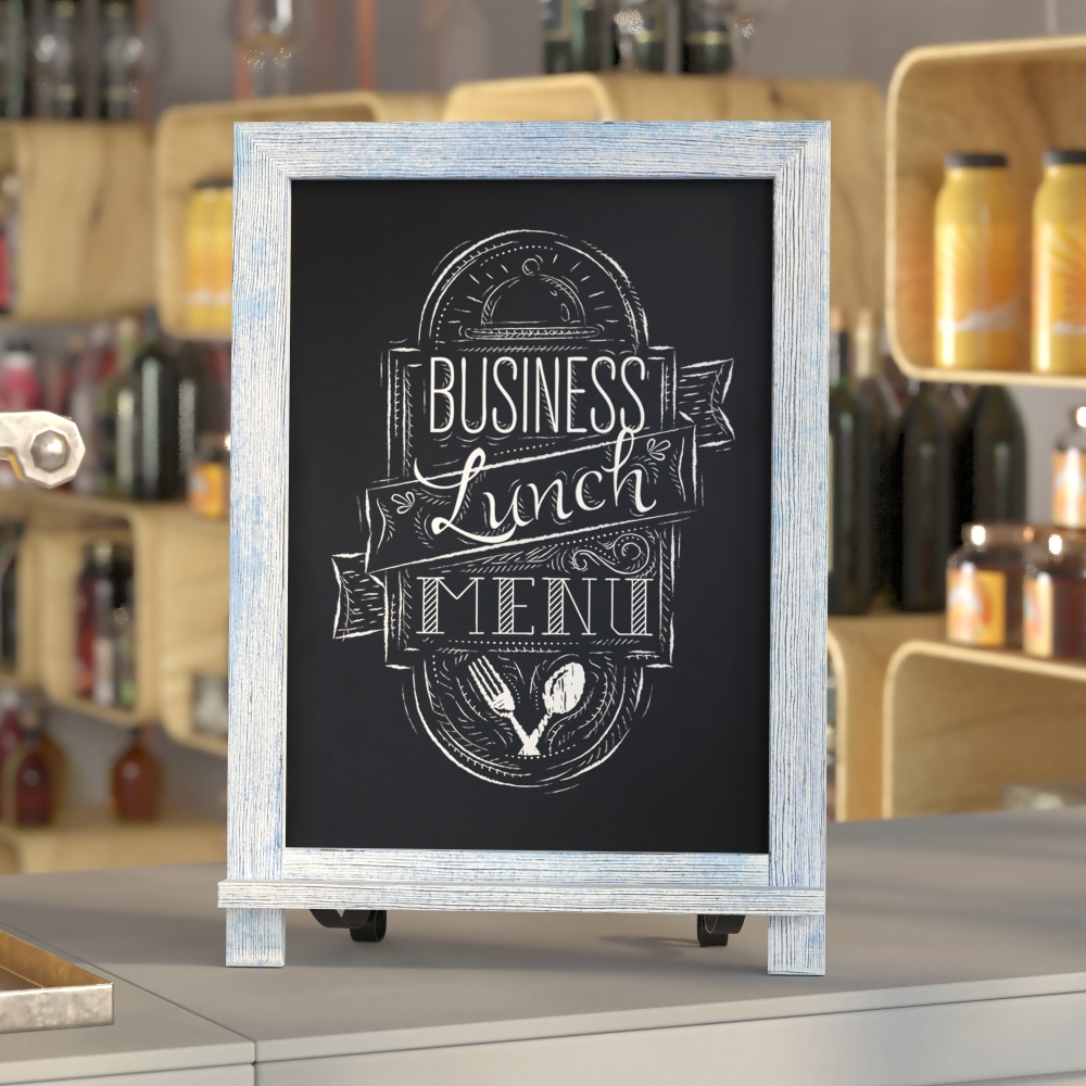 Flash Furniture Canterbury Tabletop Magnetic Chalkboard Sign With