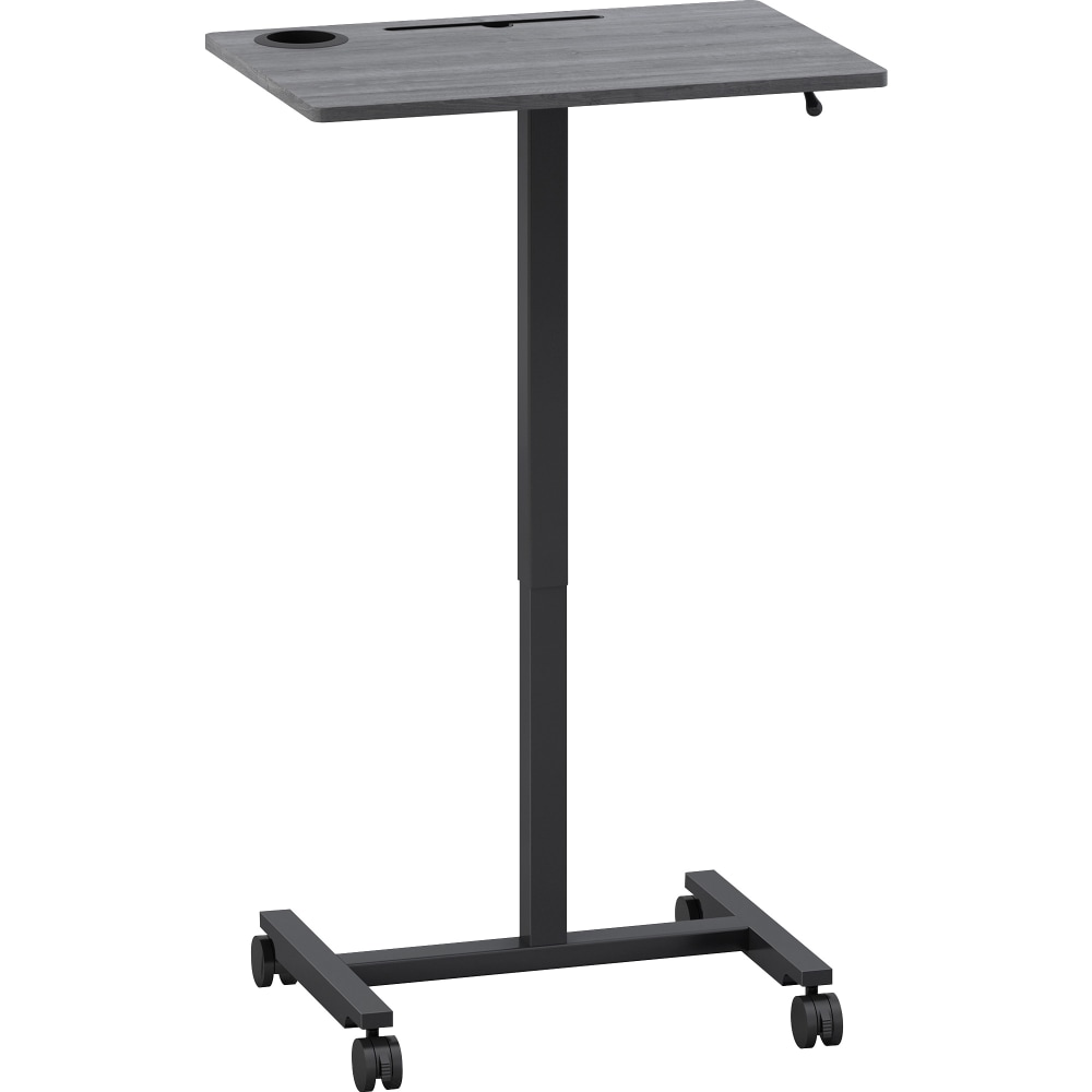 Lorell® 20"W Height-Adjustable Mobile Computer Desk,