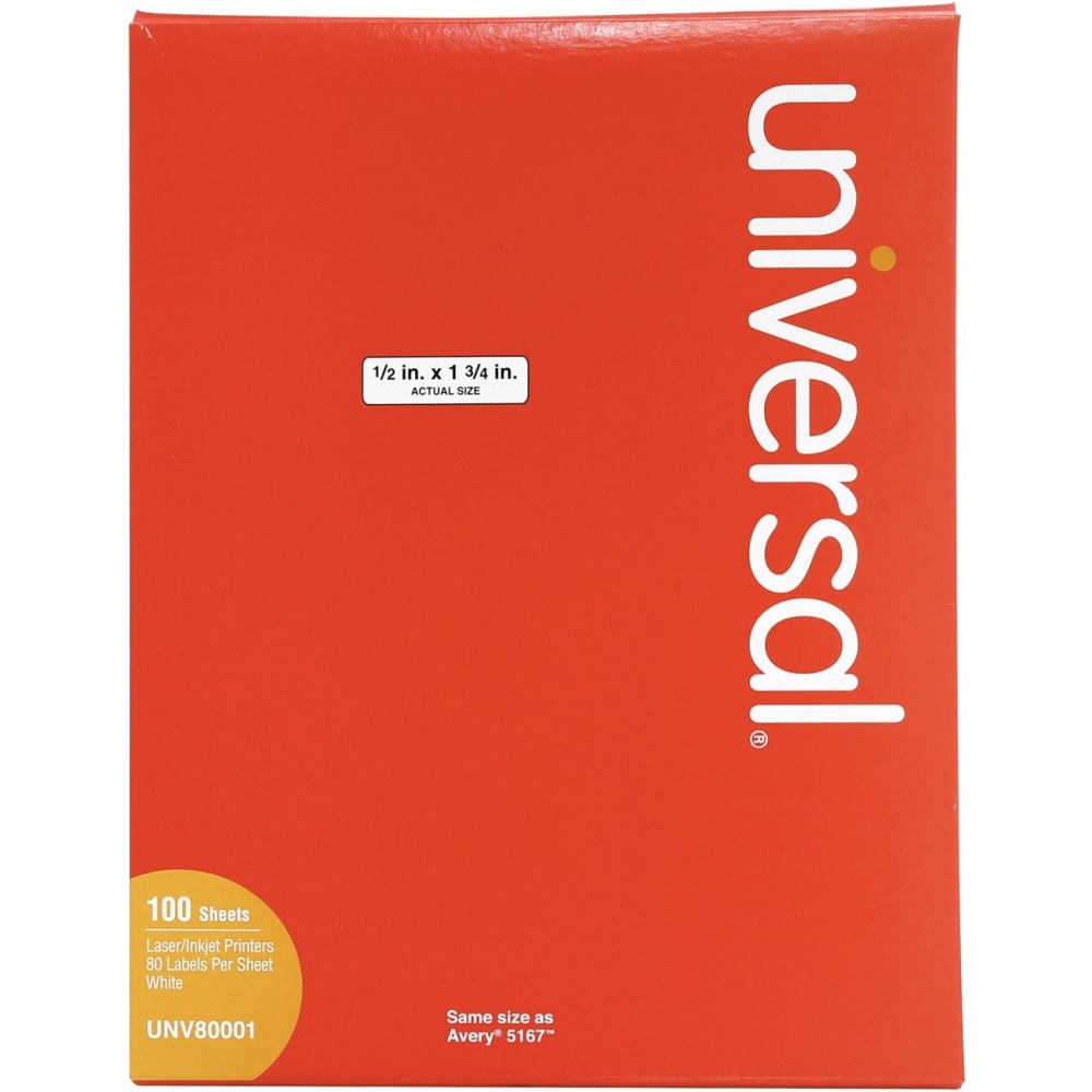 Universal Shipping Label - 1 3/4"x 1/2" -