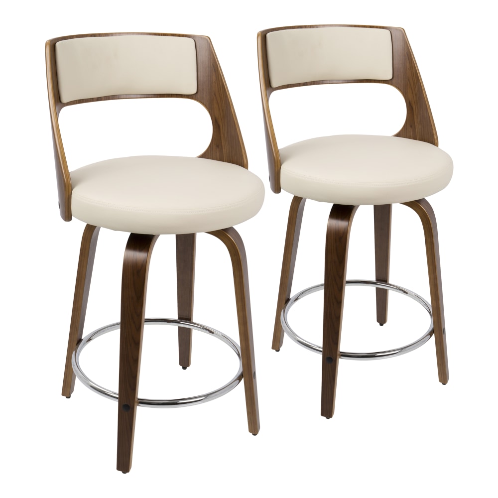 LumiSource Cecina Mid-Century Modern Counter Stools,