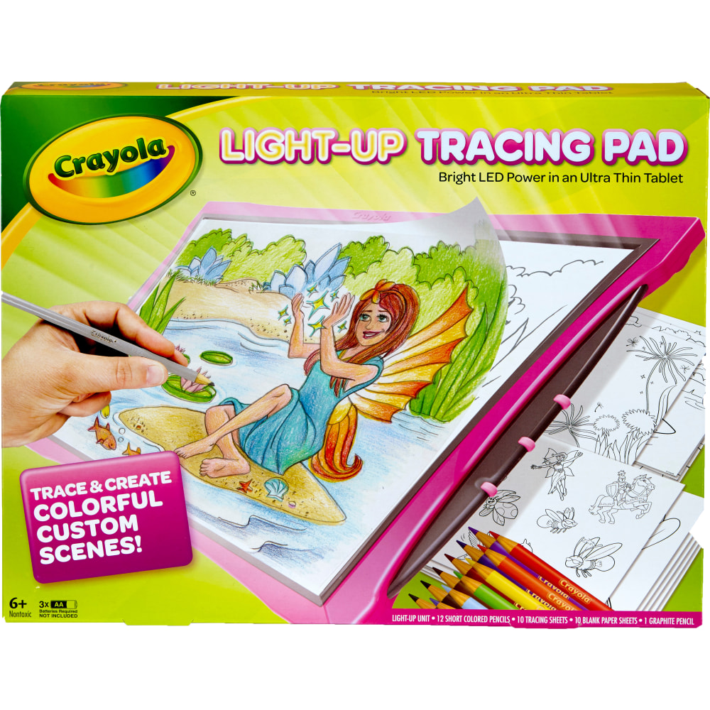 Crayola® Light-Up Tracing Pad, Pink