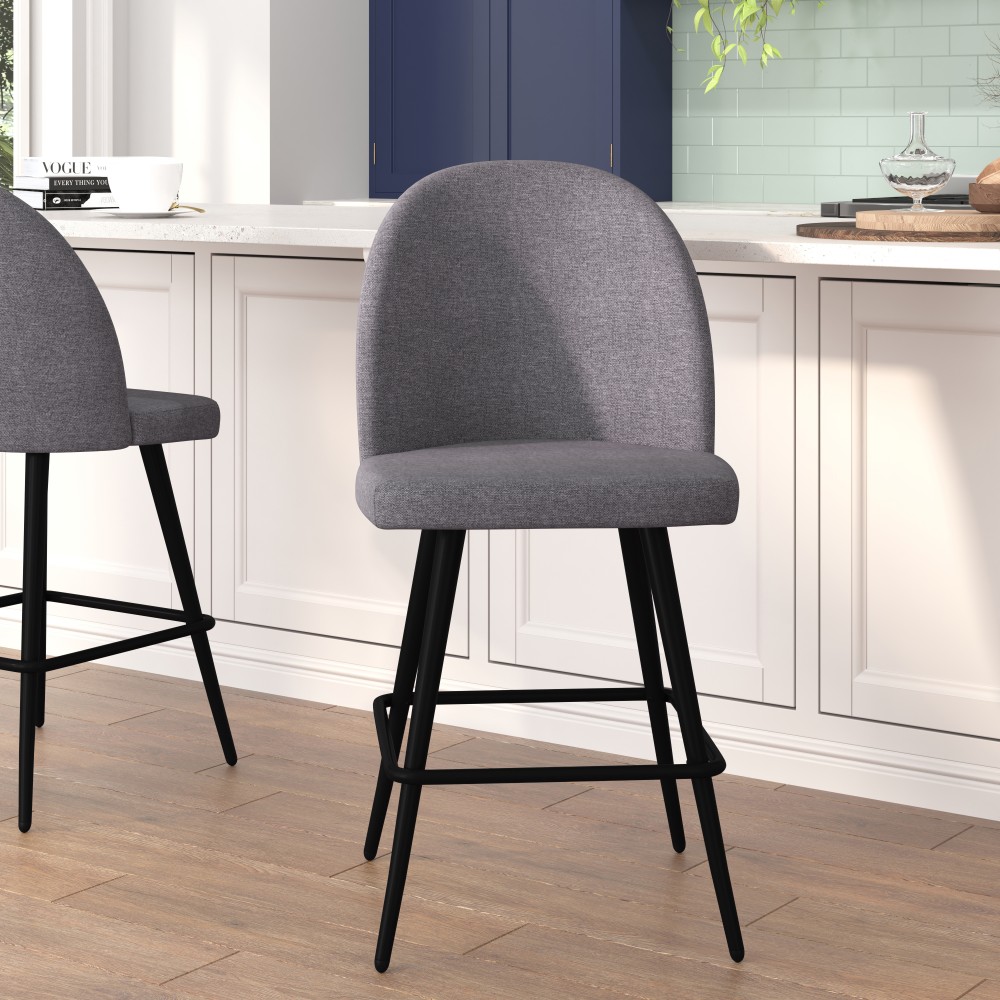 Flash Furniture Lyla Commercial Modern Armless Counter Stools,