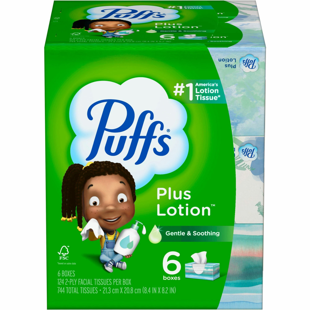 Puffs Plus Lotion Facial Tissue - 2 Ply