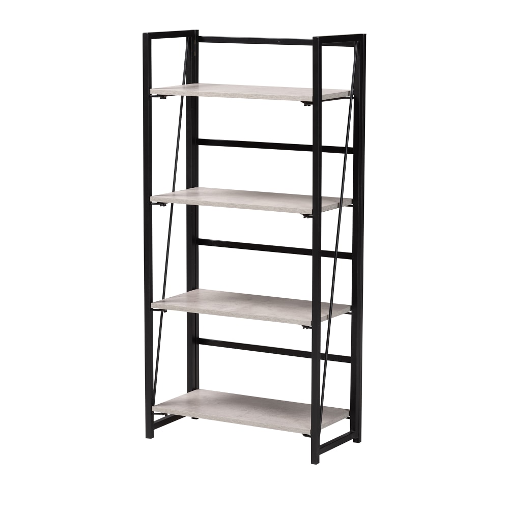 Baxton Studio Lakota 24”W Modern Industrial Display Shelf,