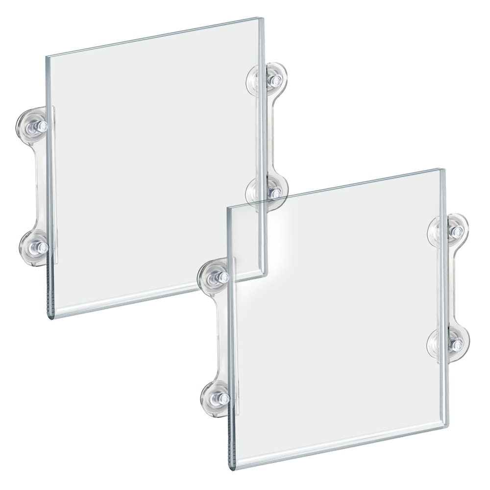 Azar Displays Acrylic Sign Frames With Suction Cups,