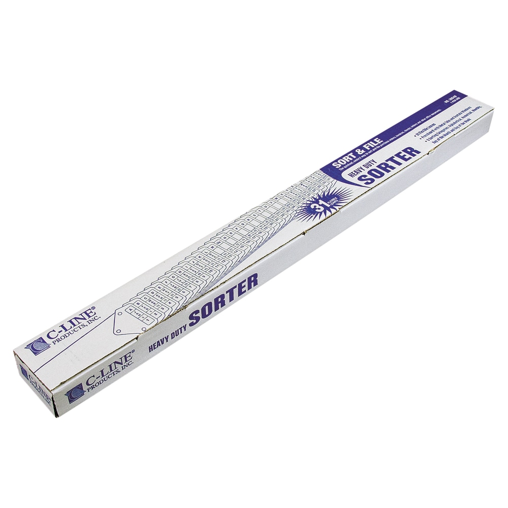 C-Line Products Heavy-Duty Literature Sorter, 2 1/2" x