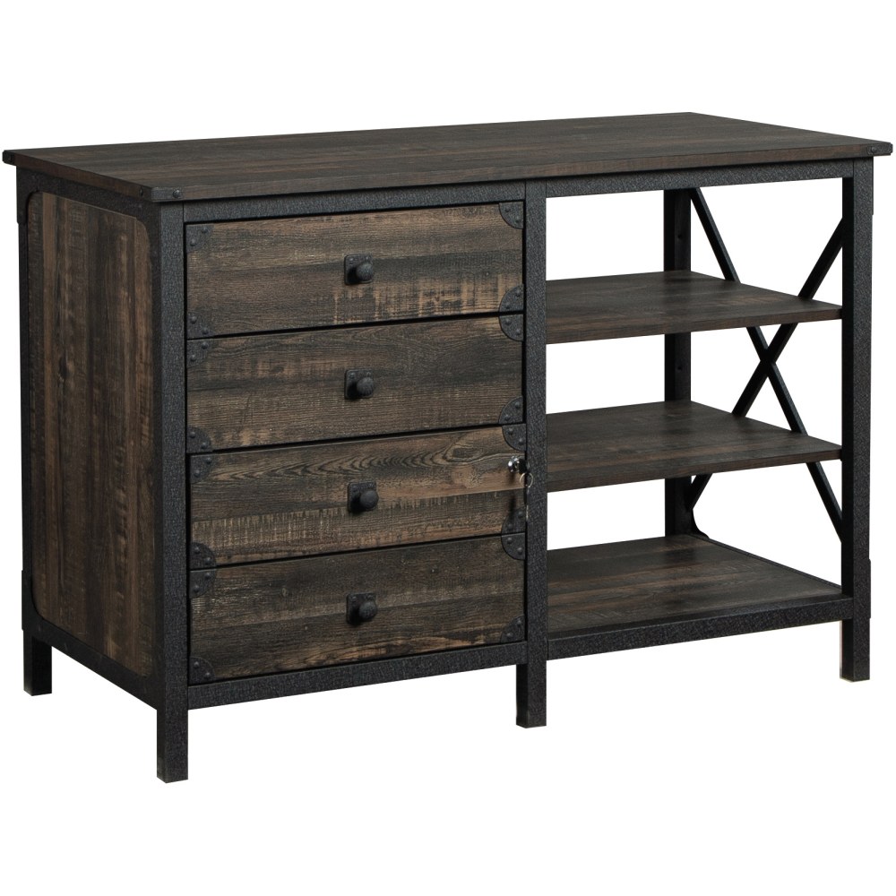 Sauder® River 42"W x 20-1/8"D Lateral 3-Drawer Credenza