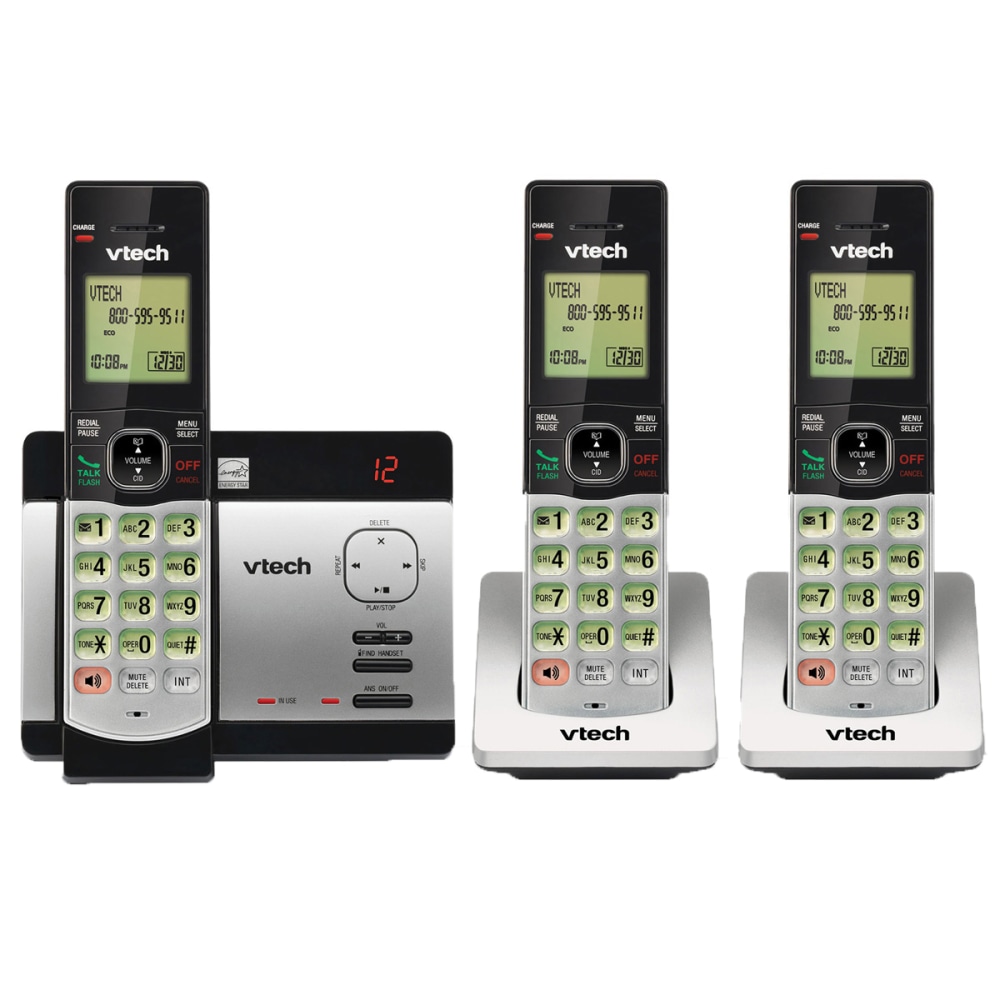 VTech® CS5129-3 DECT 6.0 Expandable Cordless Phone With