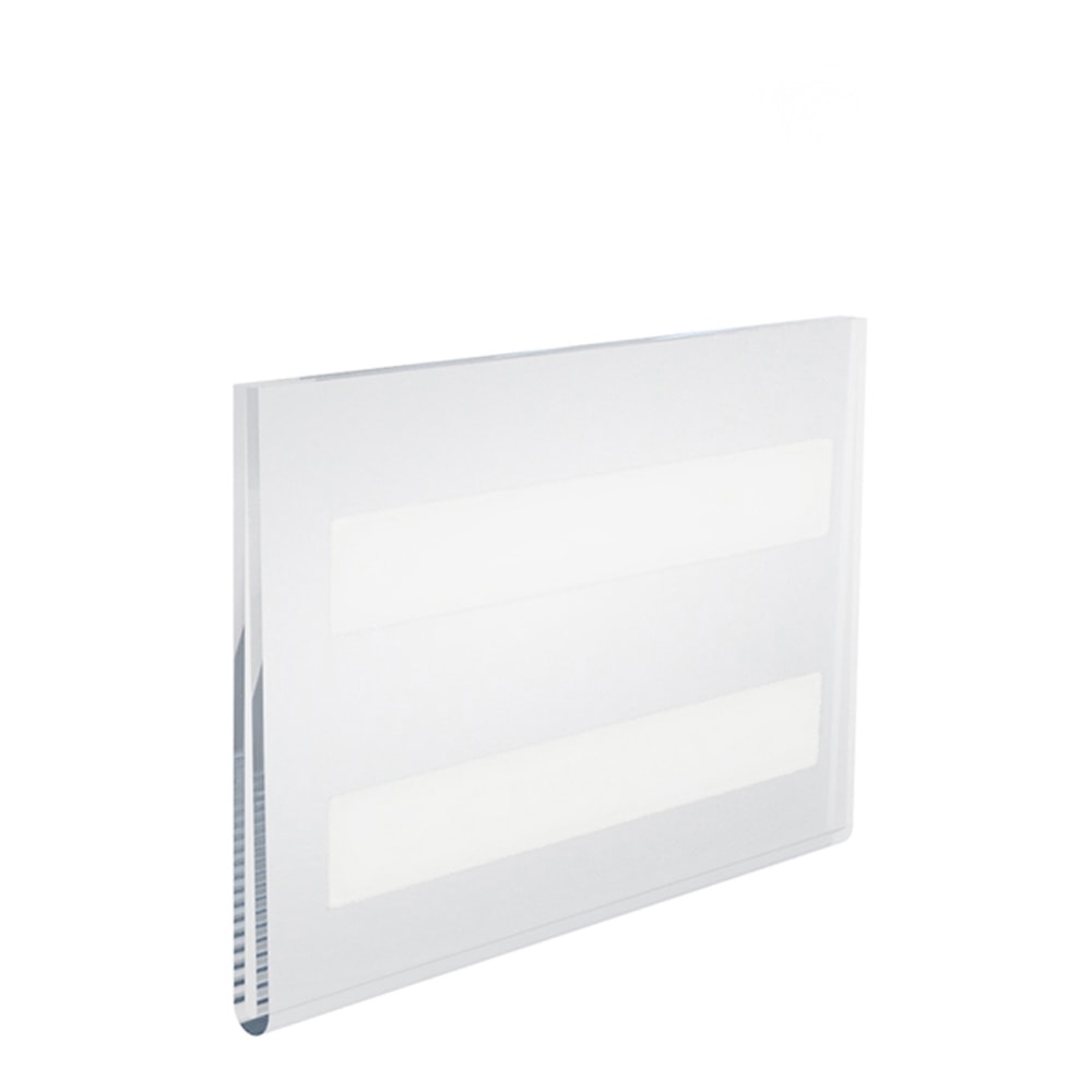 Azar Displays Acrylic Horizontal Wall-Mount U-Frame Sign Holders,