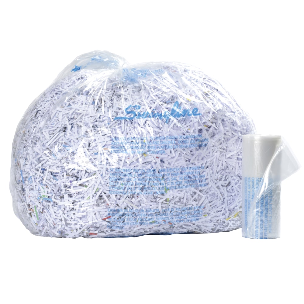 Swingline® Shredder Bags, 6-8 Gallon, Box Of 100