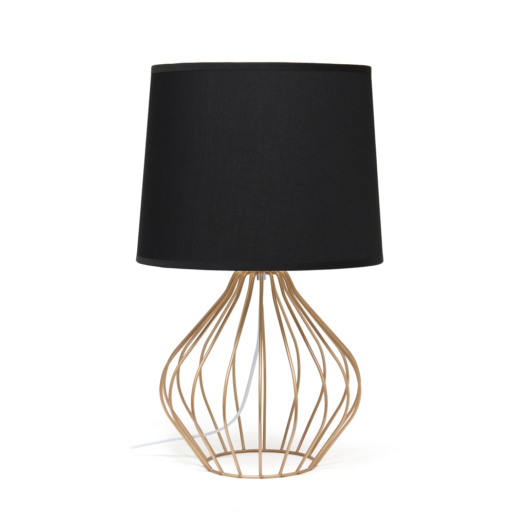 Simple Designs Geometrically-Wired Table Lamp, 19-3/4"H,