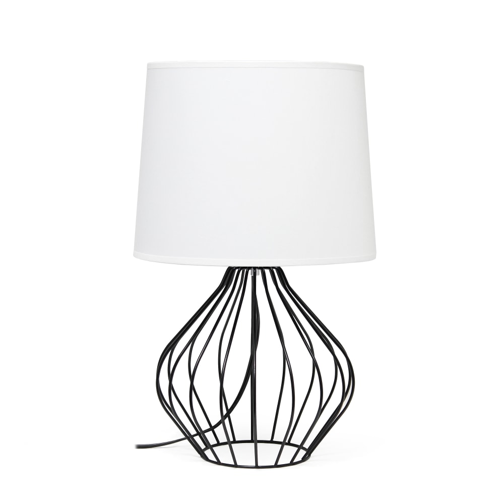 Simple Designs Geometrically-Wired Table Lamp, 19-3/4"H,