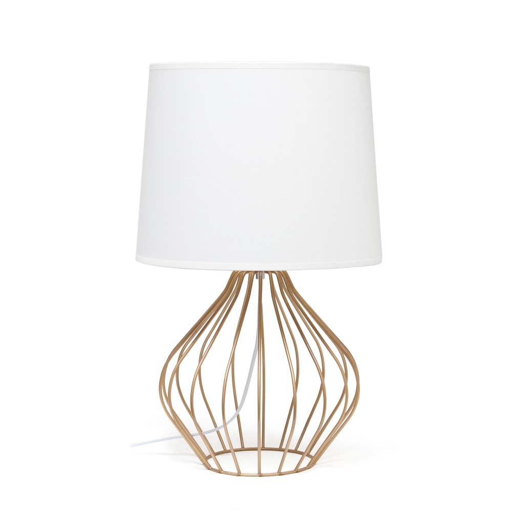 Simple Designs Geometrically-Wired Table Lamp, 19-3/4"H,