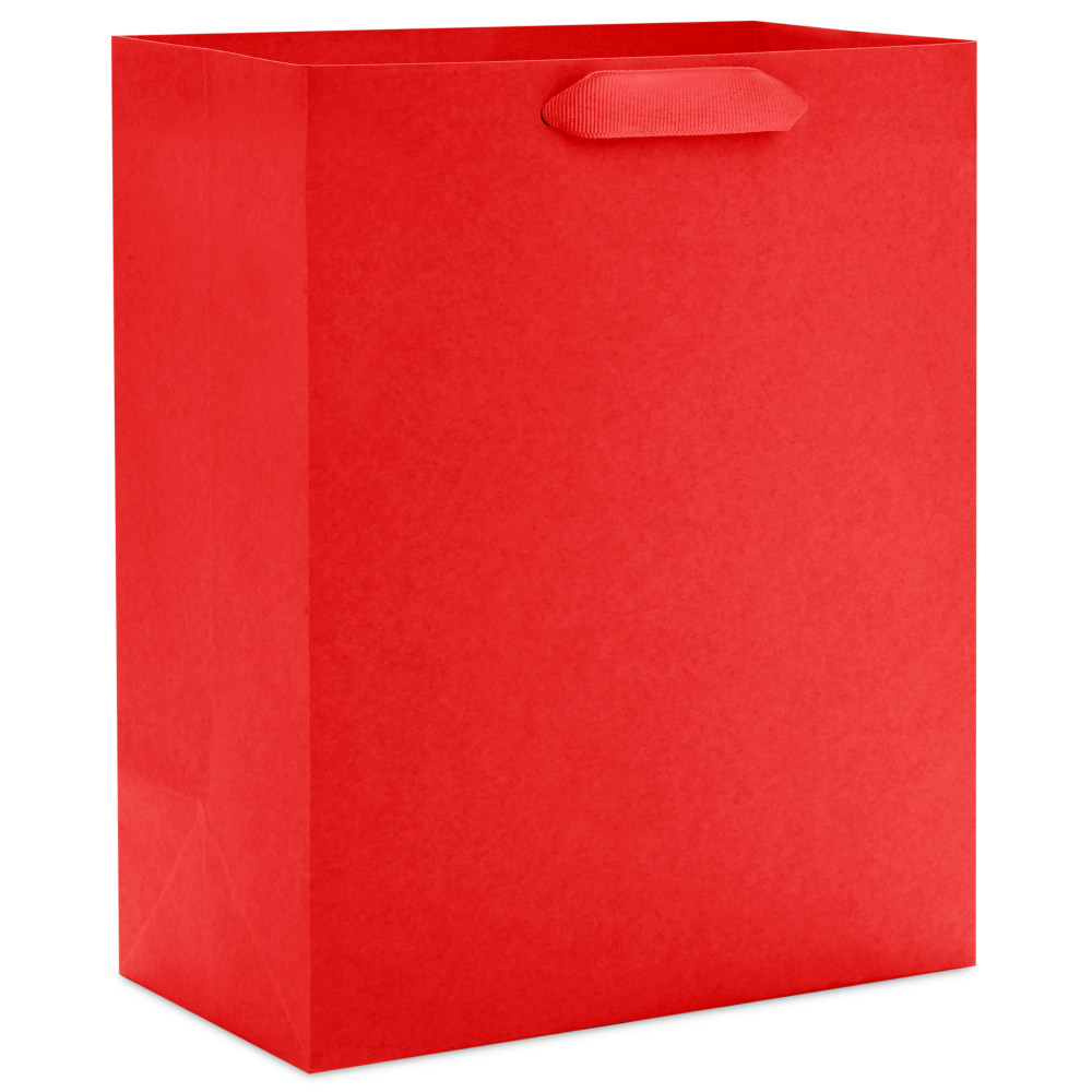 Hallmark 9.6" Medium Gift Bag (Solid Red)