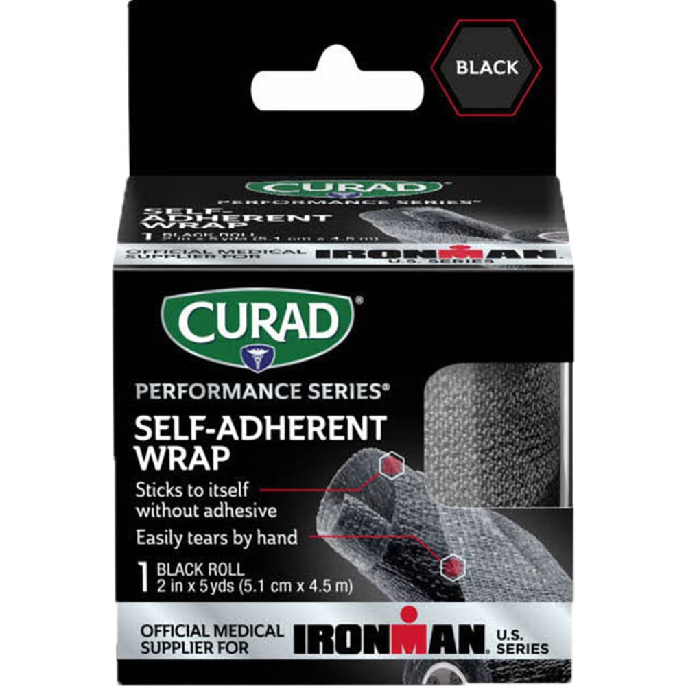 CURAD® IRONMAN Performance Series Self-Adherent Wrap, Black,