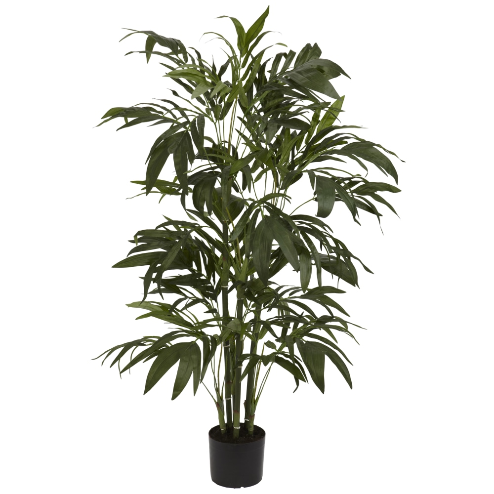 Nearly Natural 4&#x27;H Silk Bamboo Palm Tree With