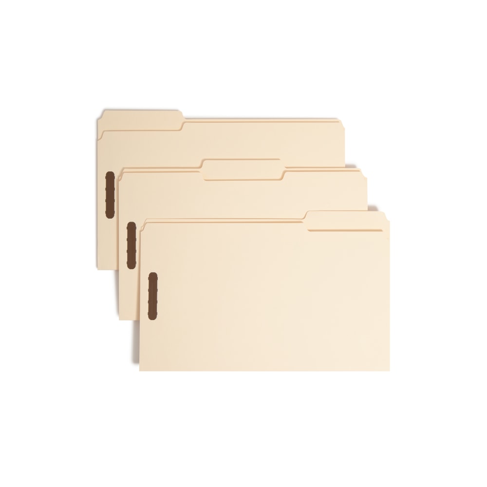 Smead® Heavyweight Manila Fastener Folders, Legal Size, Pack