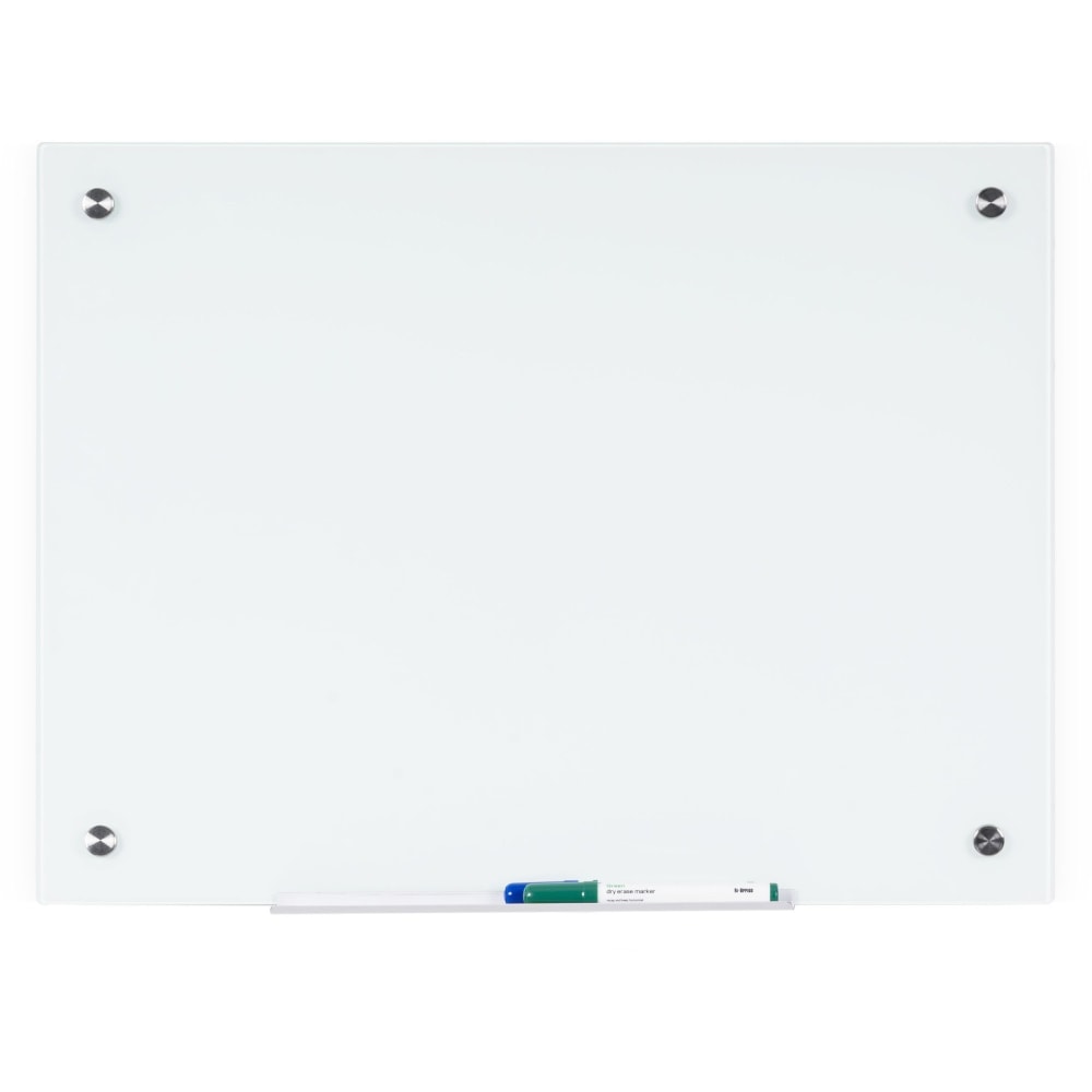 Bi-silque Magnetic Glass Dry Erase Board - 48"