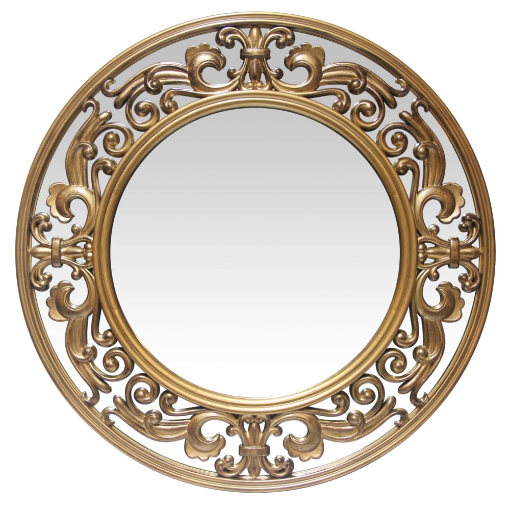 Infinity Instruments Victoria Round Wall Mirror, 23-1/2”H x