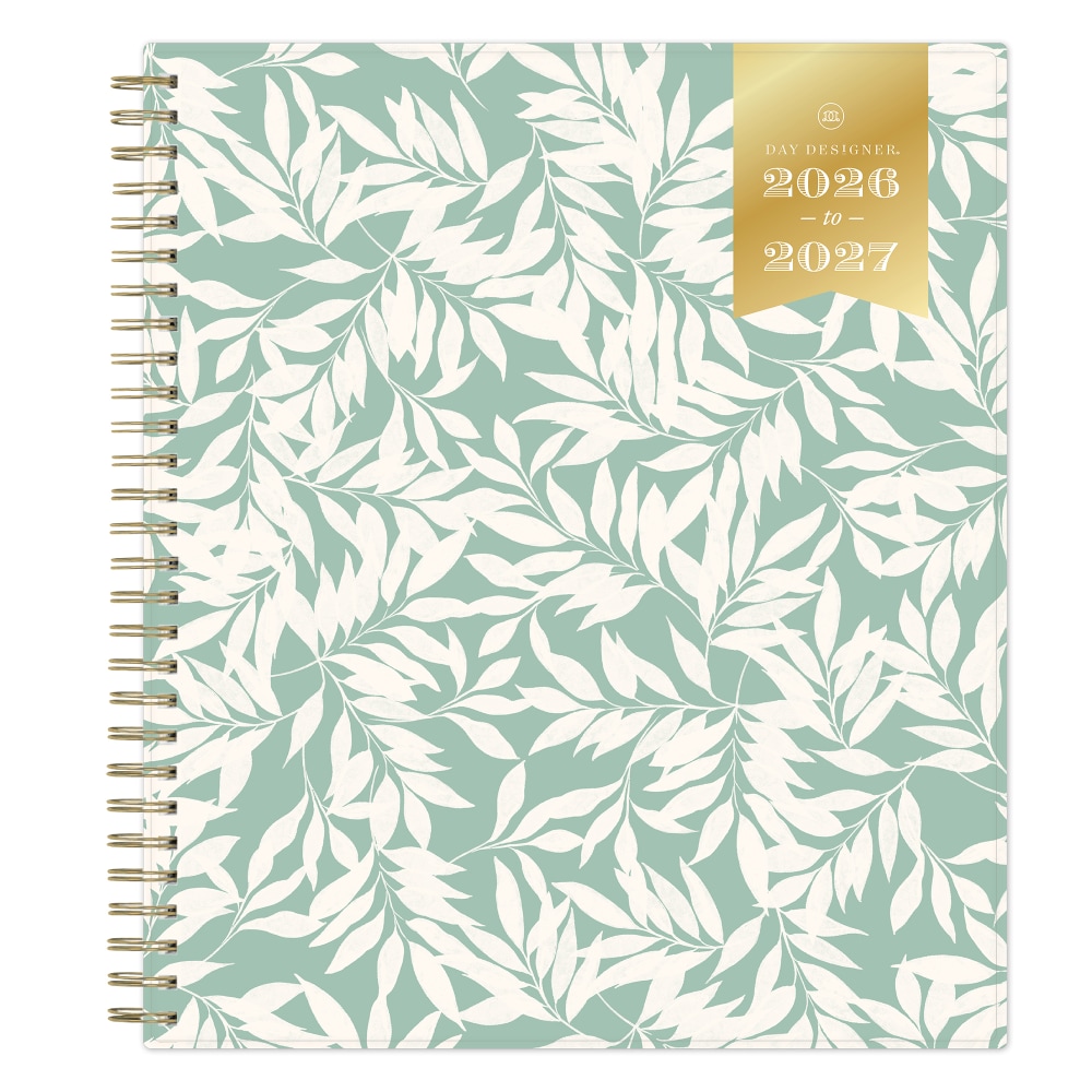Planning Calendar DD Scattered Leaves Green PP 8x10