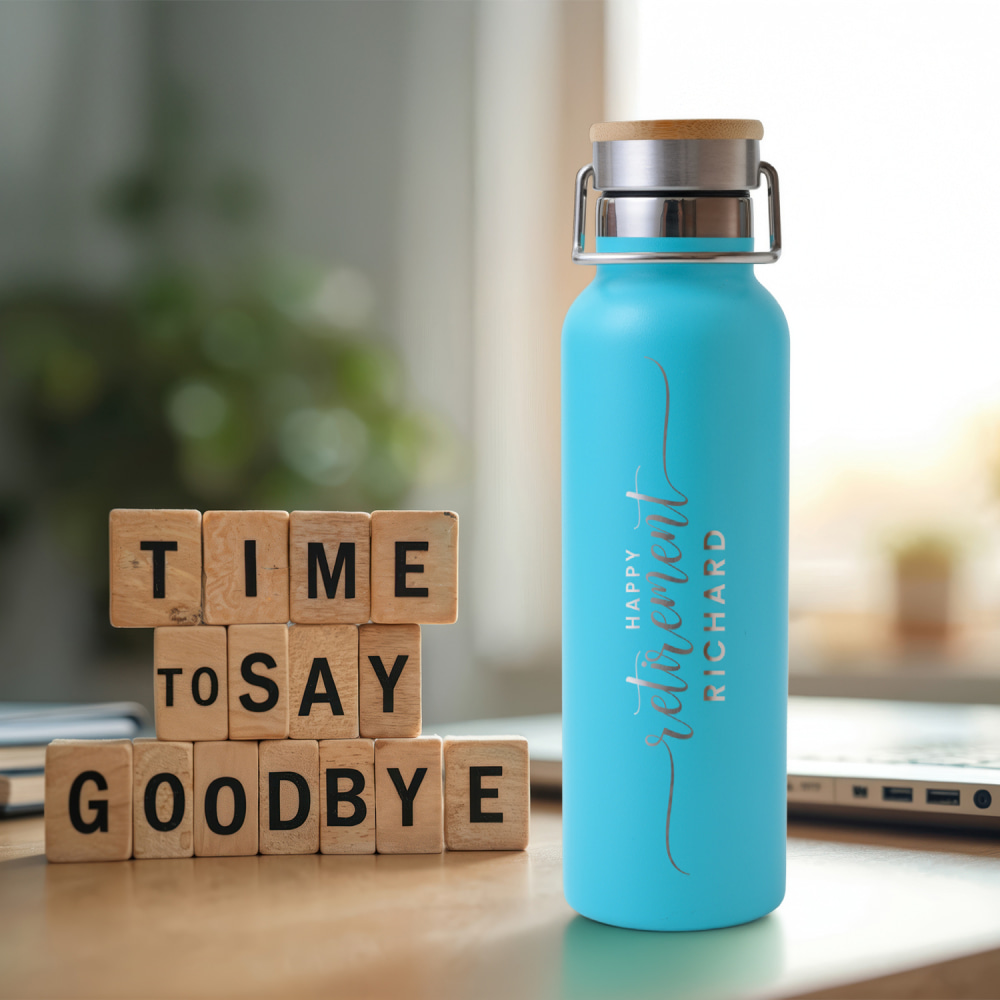 POD Spirit Water Bottle Brite W/ Bamboo Lid