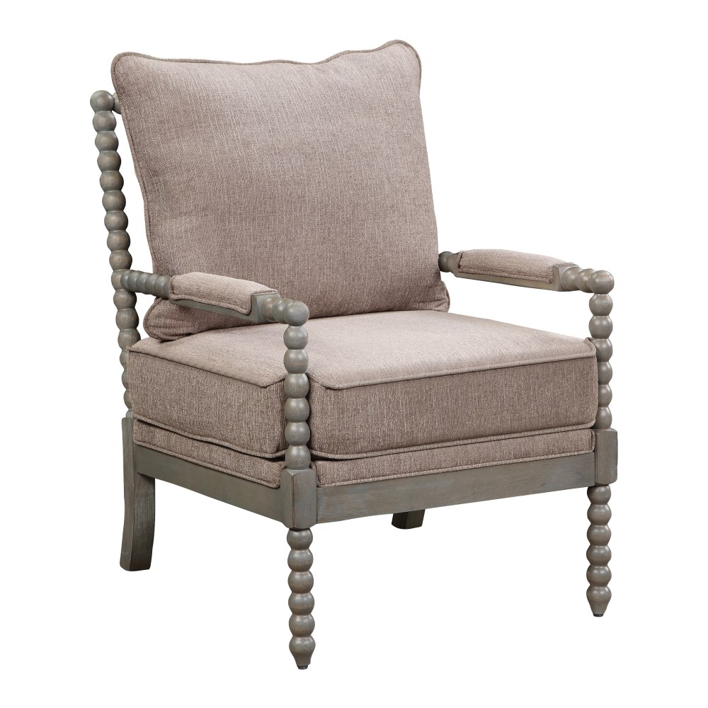 Office Star Abbott Chair, Dolphin/Brushed Gray