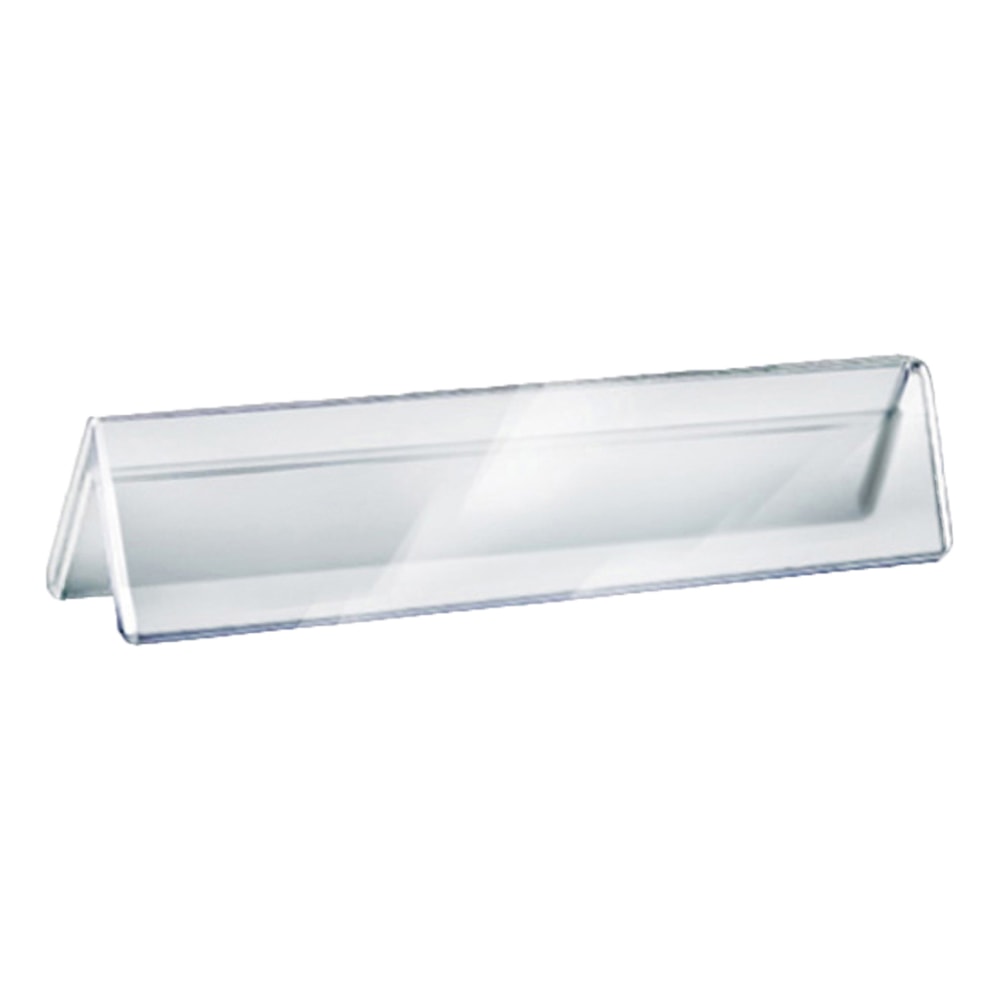 Azar Displays Acrylic Horizontal 2-Sided Nameplates, 2"H x