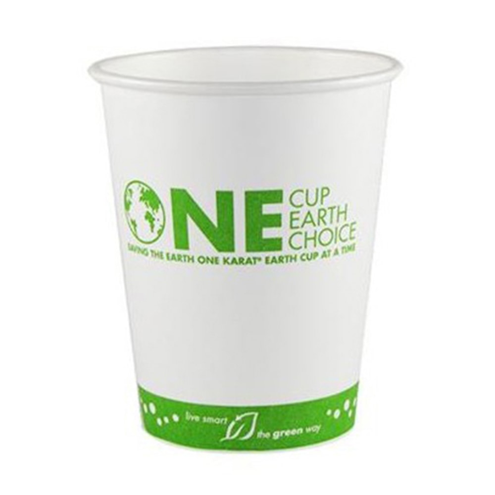 Karat Earth Paper Hot Cups, 12 Oz, White,