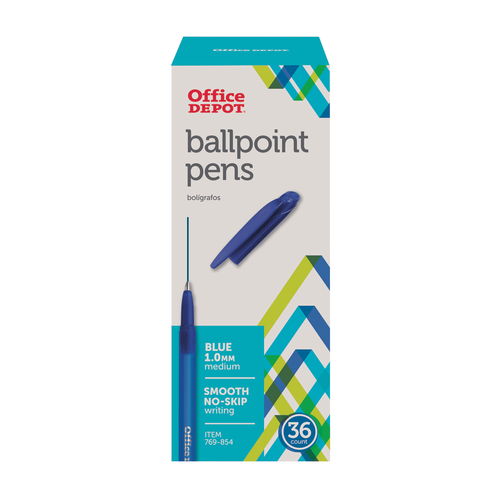 Office Depot® Brand Ballpoint Stick Pens, Medium Point,