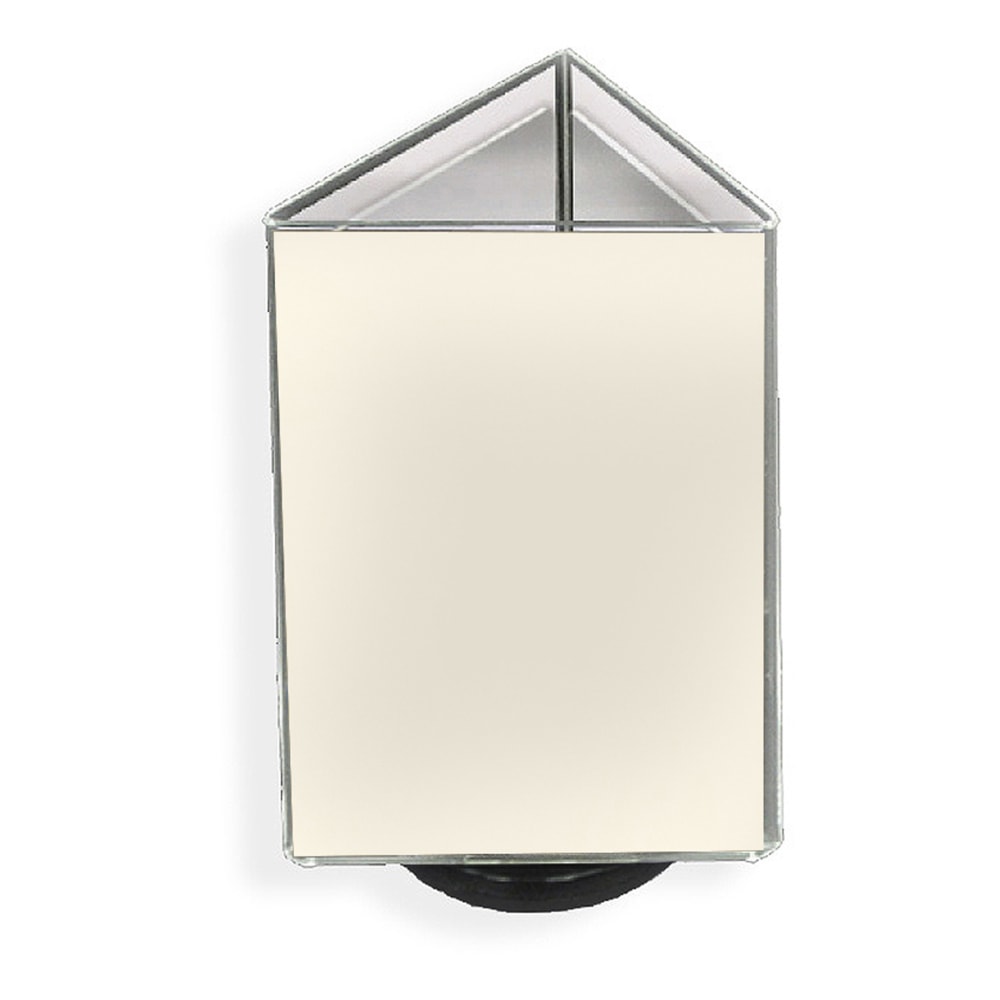 Azar Displays Acrylic Vertical 3-Sided Revolving Sign Holder,