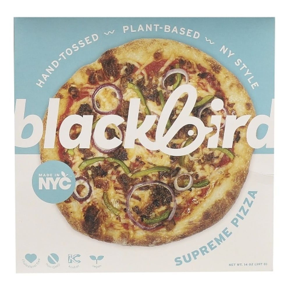 Blackbird Foods Plant-Based Supreme Pizzas, 14 Oz, Total