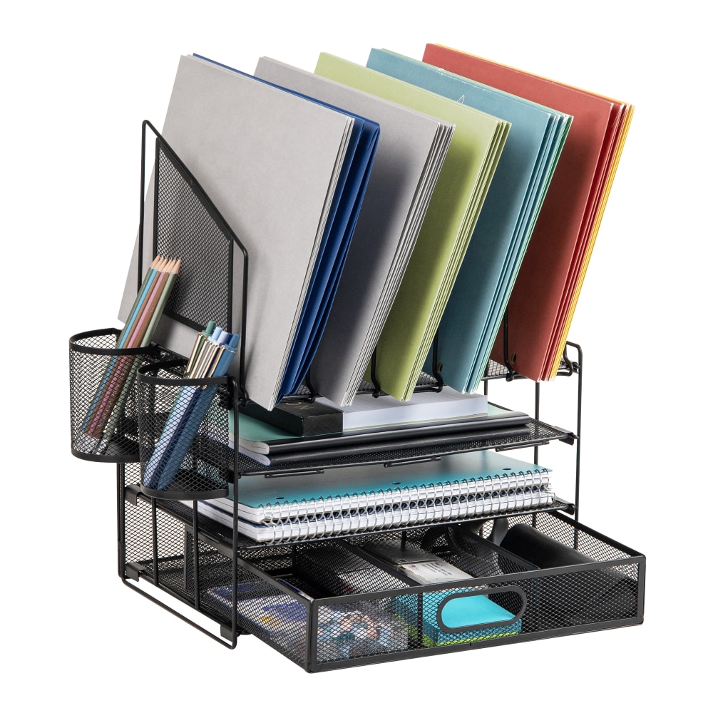 Office Depot® Brand Mesh Desk Organizer With Vertical