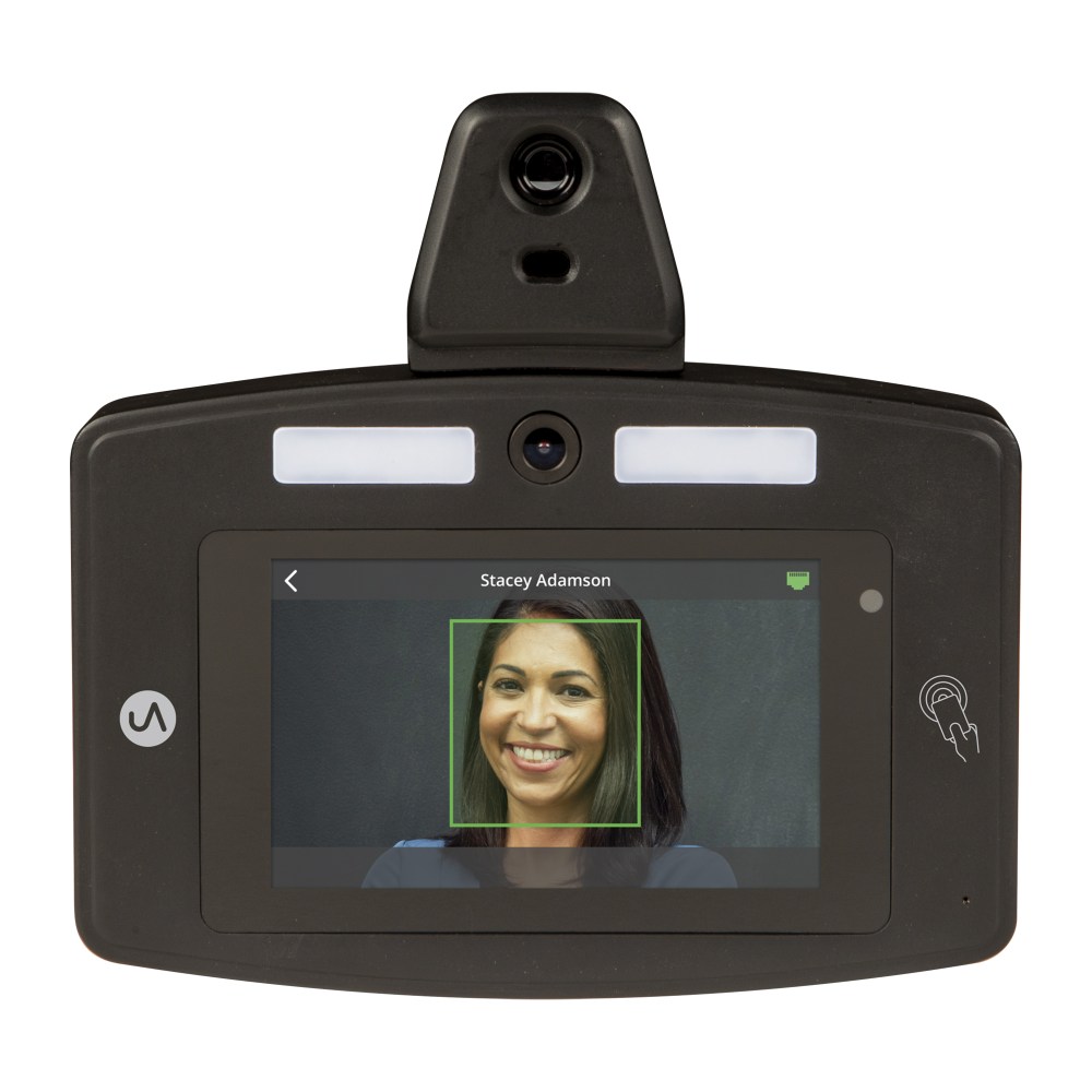 uAttend Touch-Free Facial Recognition Time Clock With Temperature