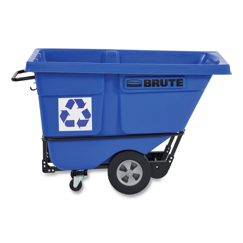 Rubbermaid® Commercial BRUTE Rotomolded Recycling Tilt Truck, 1